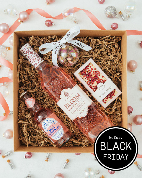 Bloom rose gin box festive - Black 